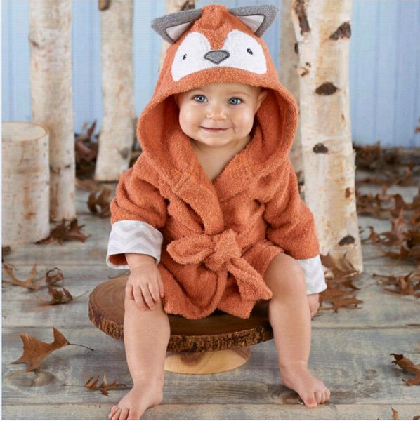 Baby Robe - Animal Pattern