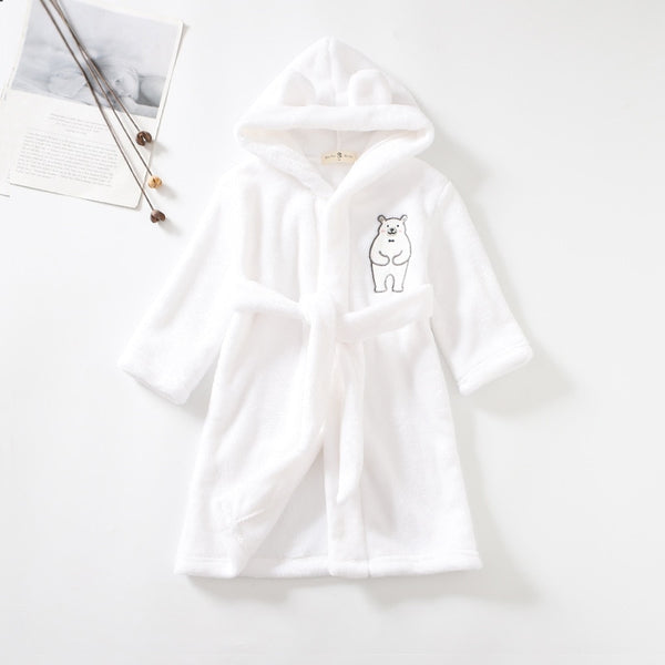 Baby Robe - Bear Pattern