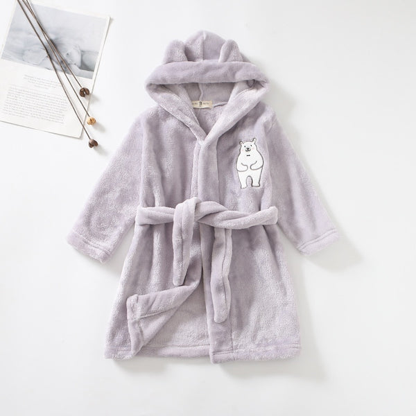 Baby Robe - Bear Pattern