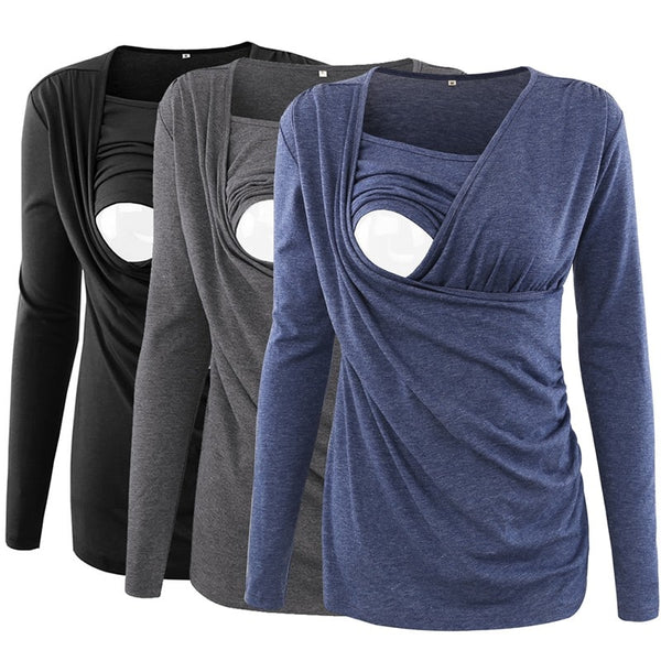 Maternity Nursing Tops - Long Sleeve