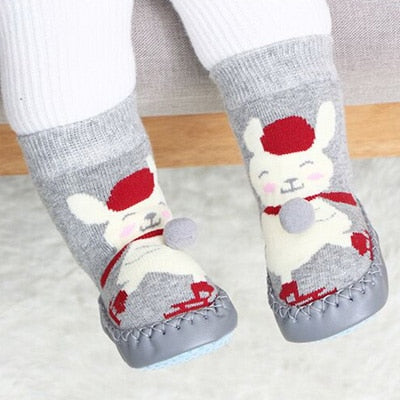 Toddler Sock Shoes - Animal Pattern