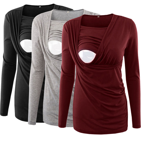 Maternity Nursing Tops - Long Sleeve