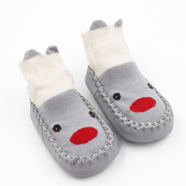 Toddler Sock Shoes - Animal Pattern