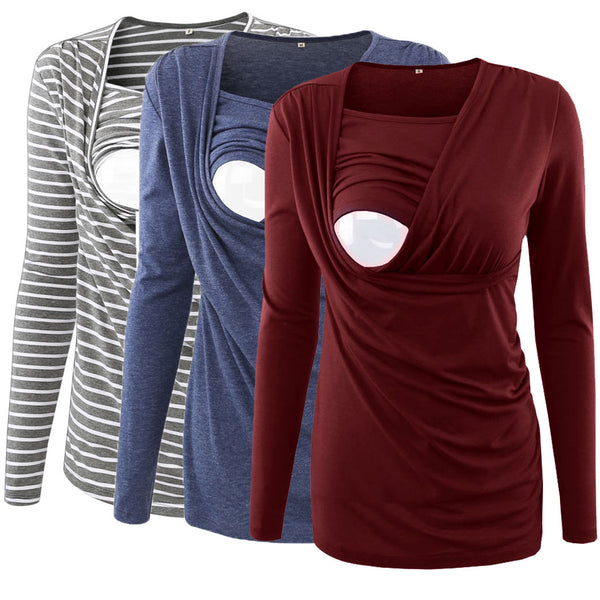 Maternity Nursing Tops - Long Sleeve